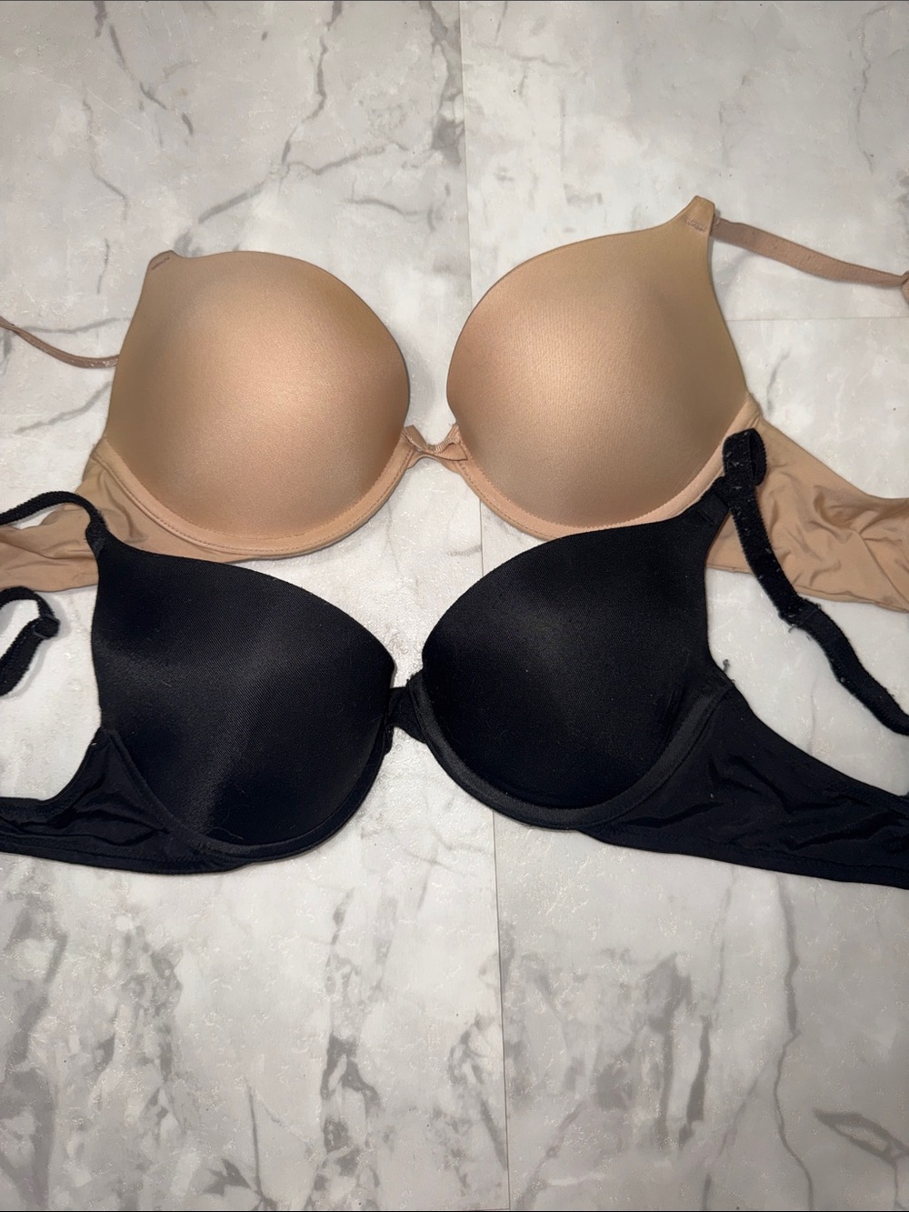 Victorias Secret PINK T-Shirt Bra Duo - Black & Nude